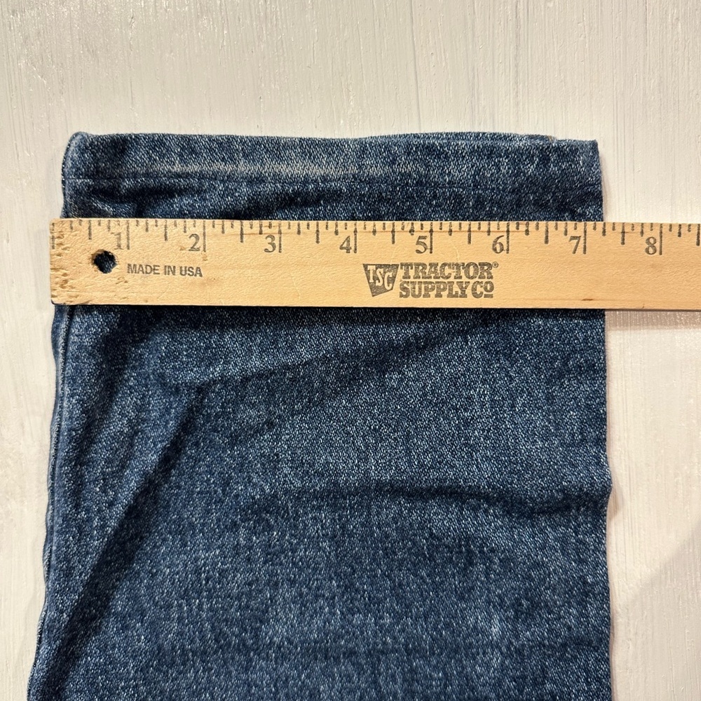 Vintage Wrangler Women’s Jeans 13/14 x 34 High Rise Blue Denim Made in USA Mom - Picture 8 of 10